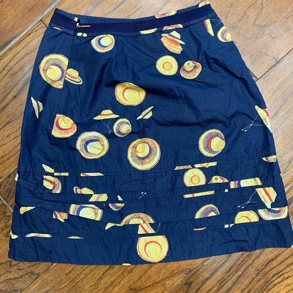 Tory Burch A-line navy skirt - Picture 2 of 6